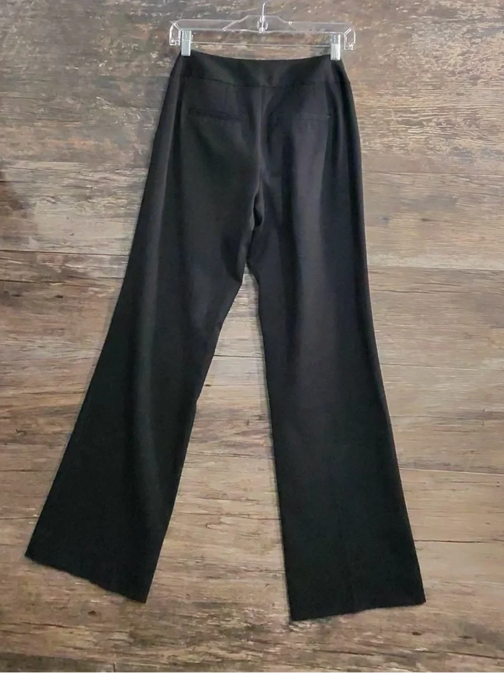 White House Black Market Black Wide-Leg Dress Pants